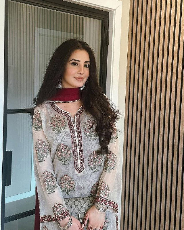 Ivory Garden Bloom Party Wear Look Embroidered Heritage Suit Set