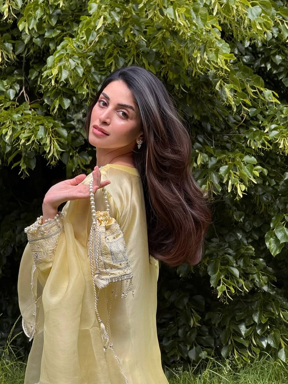 Aarzu Soft Yellow Ethnic Wear with Threadwork Charm Plazo Set