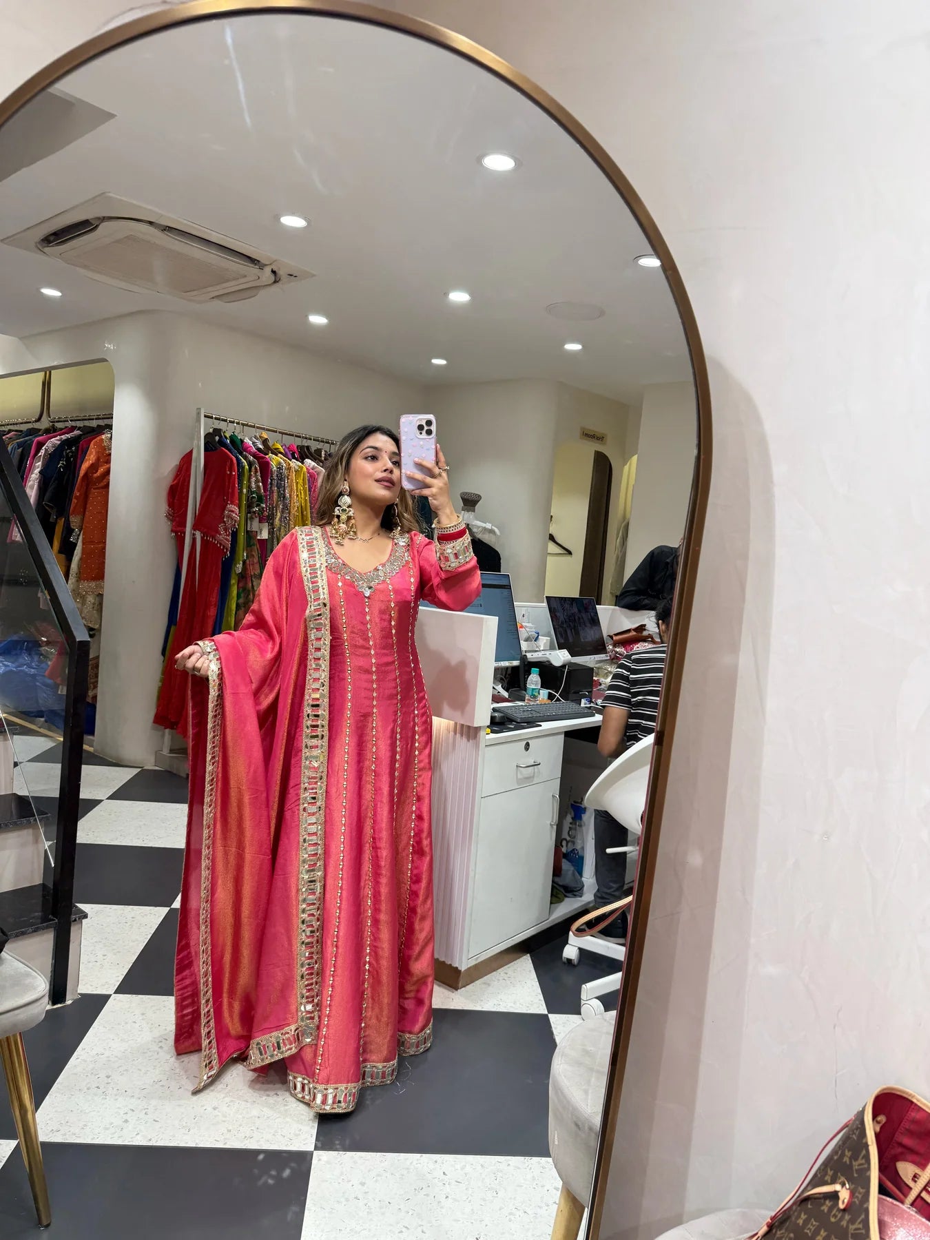 “Nuha” - Three Piece Anarkali Set