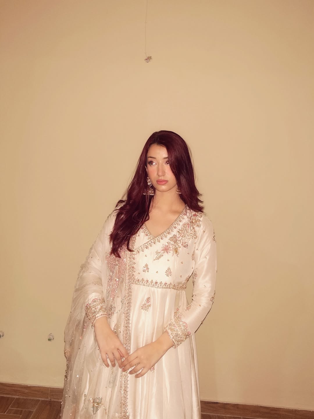 Pearl Glow Anarkali Gown