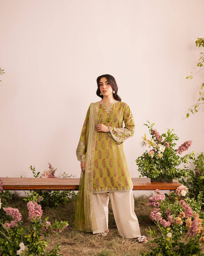 Meadow Grace Floral Farsi Salvar Kurta Set