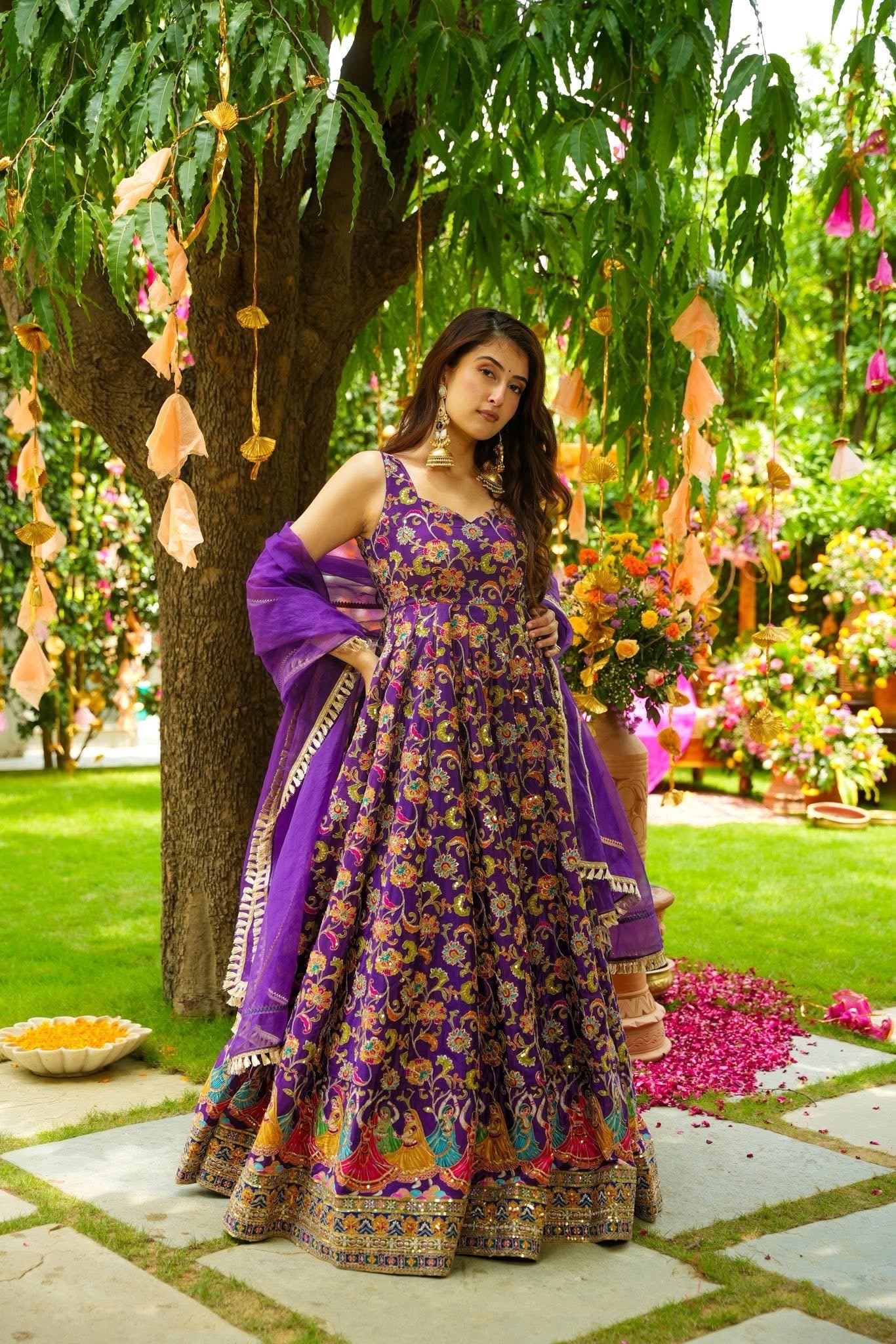 Rajwaada Bagh Maxi Set