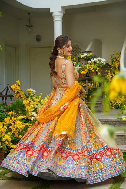 Mahjabeen Multicolour Lehenga Set