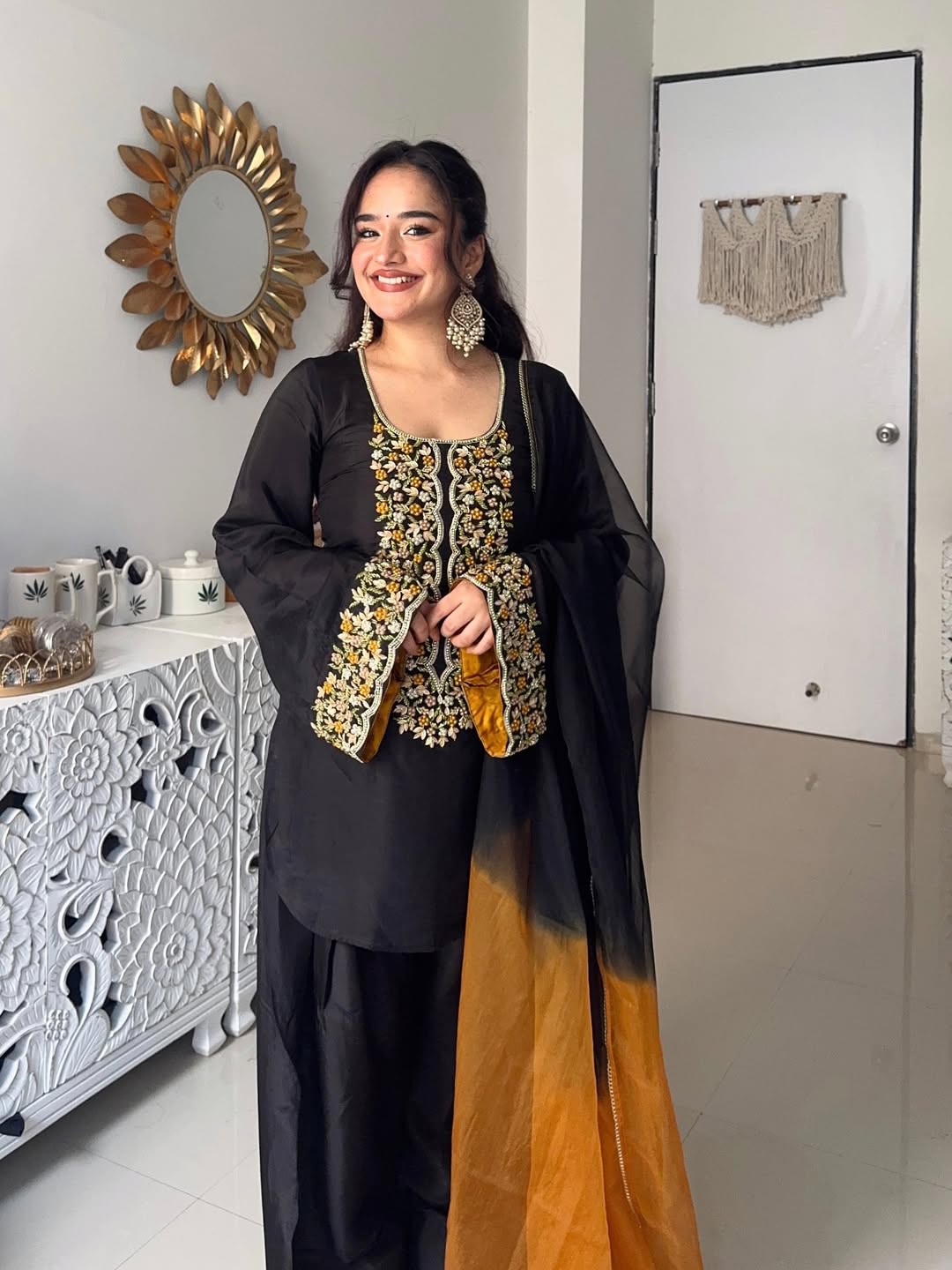 Midnight Bloom Salwar Suit