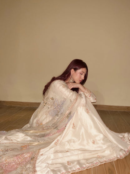 Pearl Glow Anarkali Gown