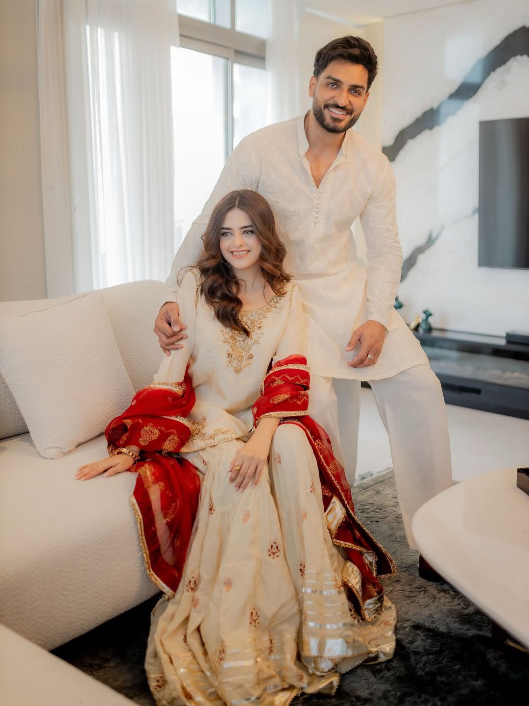 Mahira Designer And Elegance Three Piece Sarara Suit