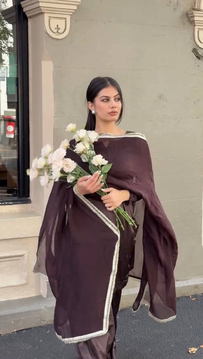 Wish New Designer Japan Satin Party Wear Suit